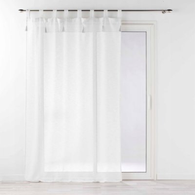 Douceur d`Interieur Vnitřní závěs s ozdobnými bambulkami DALILA, 140 x 240 cm – Hledejceny.cz