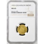 Mincovna Kremnica Zlatá mince Svatováclavský 1 Dukát 1925 NGC MS 65 3,49 g – Zboží Mobilmania