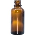 Bewit Lahvička skleněná hnědá lesklá kapátko černý uzávěr 30 ml – Zboží Mobilmania