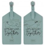 Legami Set Of 2 Luggage Tags Let'S Get Lost Together Travel – Zboží Dáma