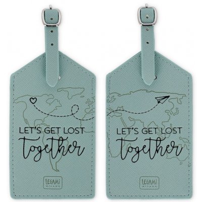 Legami Set Of 2 Luggage Tags Let'S Get Lost Together Travel – Zboží Dáma
