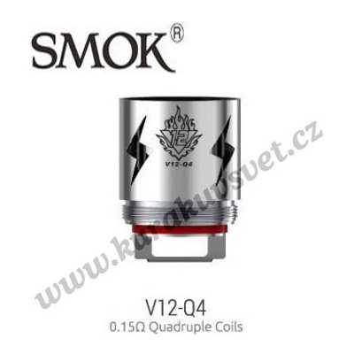 SMOK V12-Q4 žhavící hlava pro TFV12 kanthal 0,15ohm – Zboží Mobilmania