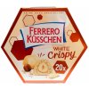 Bonboniéra Ferrero Küsschen čokoládové pralinky White Crispy v bílé čokoládě s mléčným krémem 172g