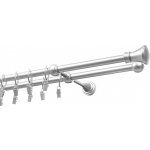 GAROL Kovová garnýž dvojitá satyna exclusive komplet Monako 360 cm – Zboží Mobilmania