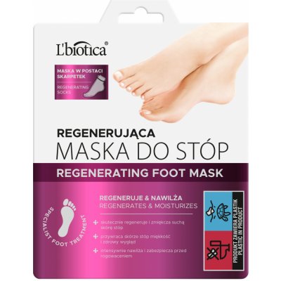 L’Biotica Regenerating Foot Mask Regenerační maska na chodidla ve formě ponožek 32 ml – Zboží Mobilmania