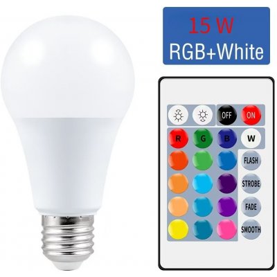 T-LED LED žárovka RGBW E27 5W 360° RGB + Teplá bílá – Zboží Živě