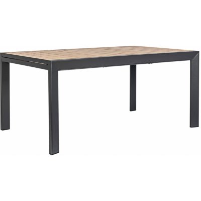 Černý hliníkový zahradní rozkládací jídelní stůl Bizzotto Belmar 160/240 x 100 cm – Hledejceny.cz