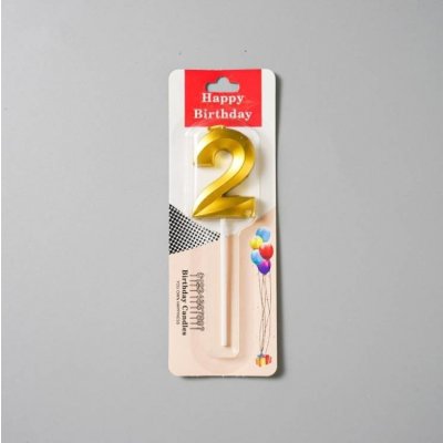 Dortisimo Svíčka zlatá číslo 2 – Sleviste.cz