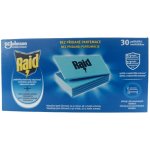 Raid náhradní náplň do elektrického odpařovače, vysoce účinný insekticidní přípravek 30 ks – Zboží Dáma