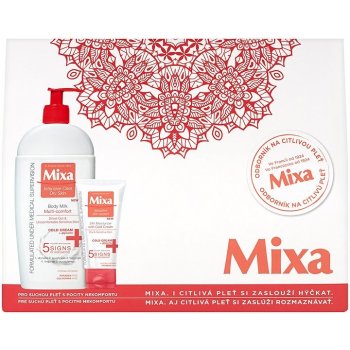 Mixa Cold Cream tělové mléko 400 ml + 24h hydratační krém 50 ml dárková sada