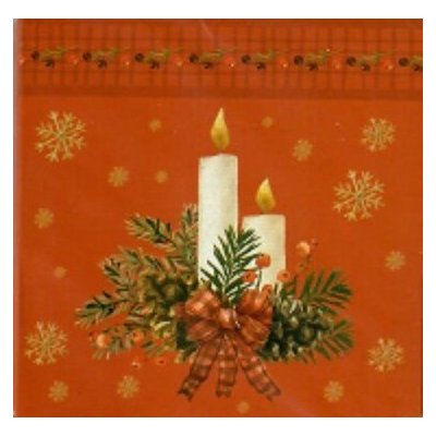 Nekupto Vánoční kartičky na dárky Svíčky 6,5 x 6,5 cm 6 kusů – Zboží Mobilmania