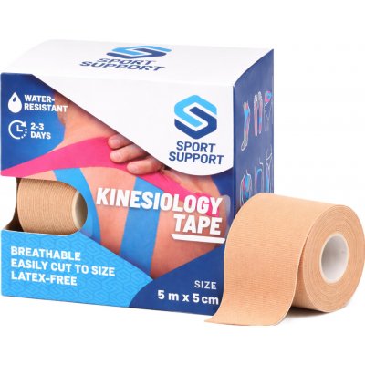 SportSupport Kineziologická tejpovací páska béžová 5 m × 5 cm – Zboží Dáma