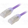 síťový kabel Panduit STP28X1MVL Patch, F/UTP,TX6A-28™, 6a, drát, Cu, LSZH, 1m, fialový