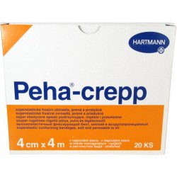 Peha-crepp obinadlo elastické fixační 4cm x 4m/20 ks 3031409