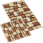 Bellatex 3D FOTOTISK KAMENNÁ DLAŽBA 100x60cm ( ) + 60x50cm (na WC) – Zboží Dáma