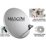 Satelitní parabola Mascom OP-VJ2 + LNB monoblock + kabel koax – Zboží Živě