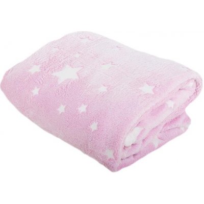 Verk Svíticí deka Soft Dreams Stars růžová – Zboží Dáma