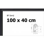 BFHM Plastový rám 100x40cm černý – Zboží Dáma