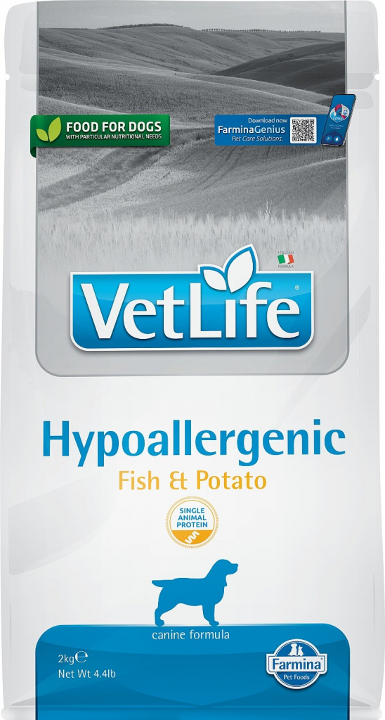 Vet Life Natural Dry Hypo Fish&Potato 2 kg