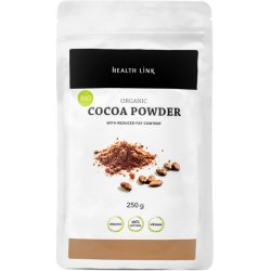 Health Link Kakaový prášek se sníženým obsahem tuku BIO 250 g