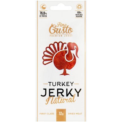 Fine Gusto Krůtí jerky 12 g – Zboží Mobilmania
