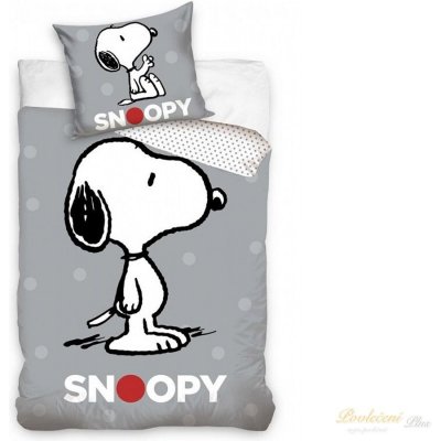 TipTrade Povlečení Snoopy Grey 140x200 70x90 – Zboží Mobilmania