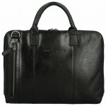 Greenwood Pánská kožená business taška Vardan černá – Zboží Dáma