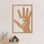 Dřevěná dekorace do bytu - Dotek rodiny – Zboží Mobilmania