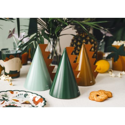 PartyDeco Čepičky papírové Dinosauři mix 6 ks – Zboží Dáma