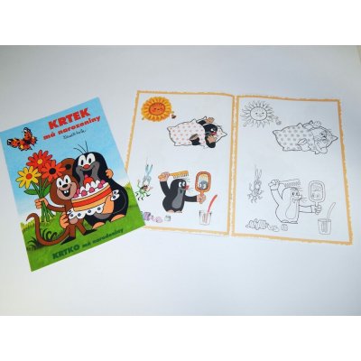 Krtek má narozeniny omalovánky A4 – Zbozi.Blesk.cz