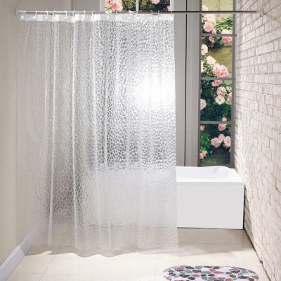 Deminas | Praktický sprchový závěs do koupelny s 3D efektem – Zboží Mobilmania