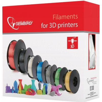 Gembird TPE filament, flexibilní, 1,75mm, 1kg, modrá – Zboží Živě