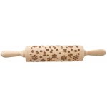 Váleček dřevo Dekor d. 20/38 cm VLOČKA – Hledejceny.cz