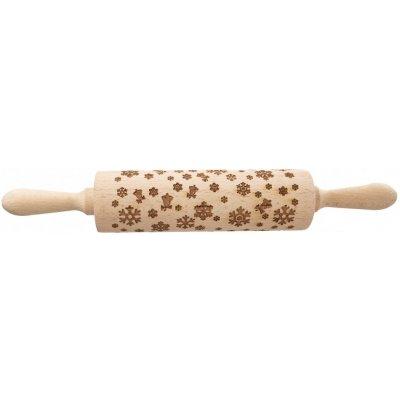 Váleček dřevo Dekor d. 20/38 cm VLOČKA – Hledejceny.cz