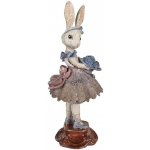 Clayre & Eef Vintage soška zaječice baletka v sukni a kyticí se zlatou patinou - 15*14*35 cm – Hledejceny.cz