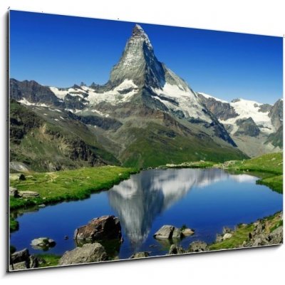 Skleněný obraz 1D - 100 x 70 cm - Matterhorn matterhorn hora alp – Hledejceny.cz