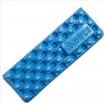 Skládací sedátko Yate Bubbles 36 x 26 cm šedá / tmavě modrá – Zboží Dáma