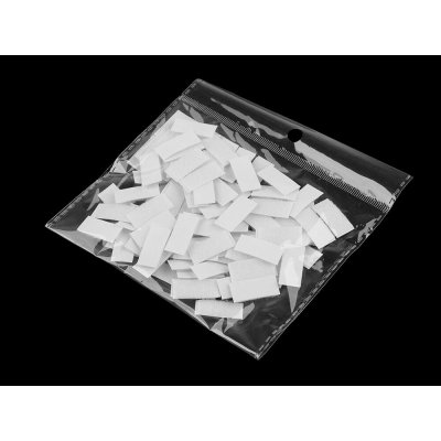 Suchý zip samolepicí obdélníčky sypané 10x20 mm - 1 bílá háček – Hledejceny.cz