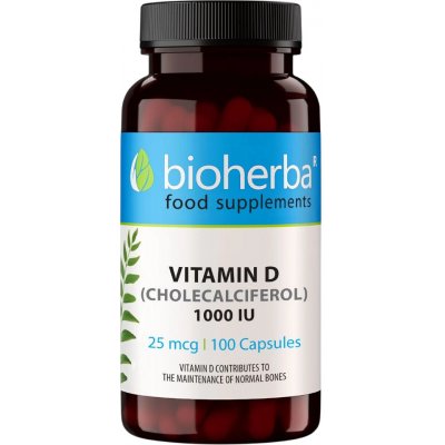 Bioherba Vitamín D 25 mcg 100 kapslí – Hledejceny.cz
