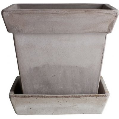 Květináč s podmiskou Gaia Square Grey 30 cm Bergs Potter – Hledejceny.cz