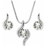JSB Souprava se Swarovski Elements vlnka čirá Krystal vs-61000936cr – Hledejceny.cz