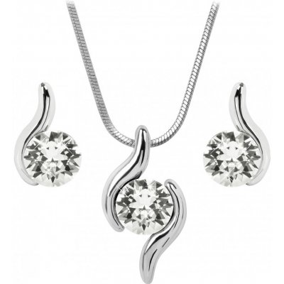 JSB Souprava se Swarovski Elements vlnka čirá Krystal vs-61000936cr – Hledejceny.cz