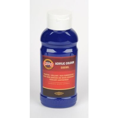 Koh-i-noor akrylová barva Acrylic 500 ml modř tmavá – Zboží Mobilmania