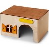 Domek pro hlodavce JK Animals Domek Kvádr dřevěný domek pro morčata 23 x 15 x 13 cm