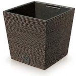 PROSPERPLAST Květináč FURU SQUARE LOW ECO WOOD 24 cm káva – Hledejceny.cz