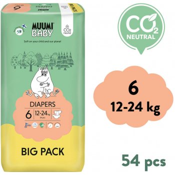 Muumi Baby 6 Junior 12-24 kg eko 54 ks