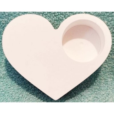 Silikonová forma - Srdce na čajovou svíčku – Zboží Dáma