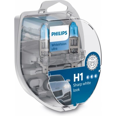 Philips H1/W5W 12V 55W P14,5s WhiteVision Ultra 2 ks 12258WVUSM – Zbozi.Blesk.cz