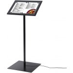 Jansen Display Černý Menuboard s vitrínou 2xA4 osvětlený 505 x 1125 mm – Zboží Dáma