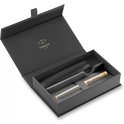 Parker 1502/3491665 IM Brushed Metal GT sada dárková sada rolleru v kazetě s pouzdrem – Zboží Živě
